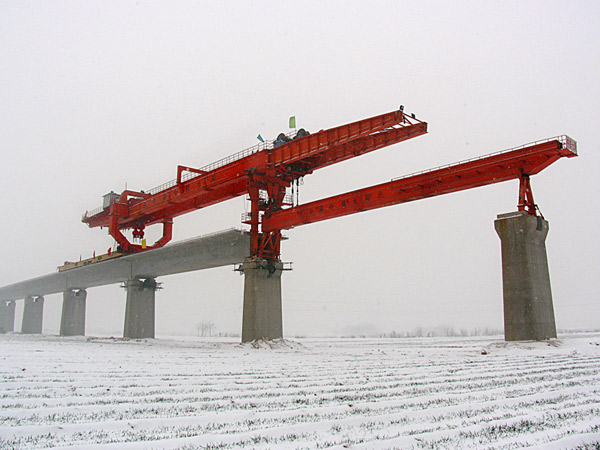 Bridge Girder Erection Machine for High Speed Railway