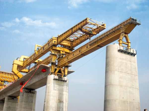 bridge girder launcher for high-speed railway