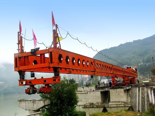 bridge girder launcher for highway and railway